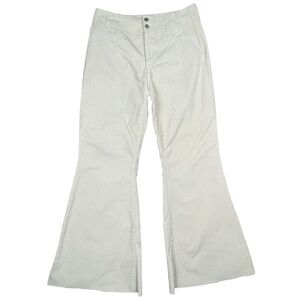 Altar'd State Cream Corduroy Flare Bell Bottom Boho Festival Groovy Pants Sz 30